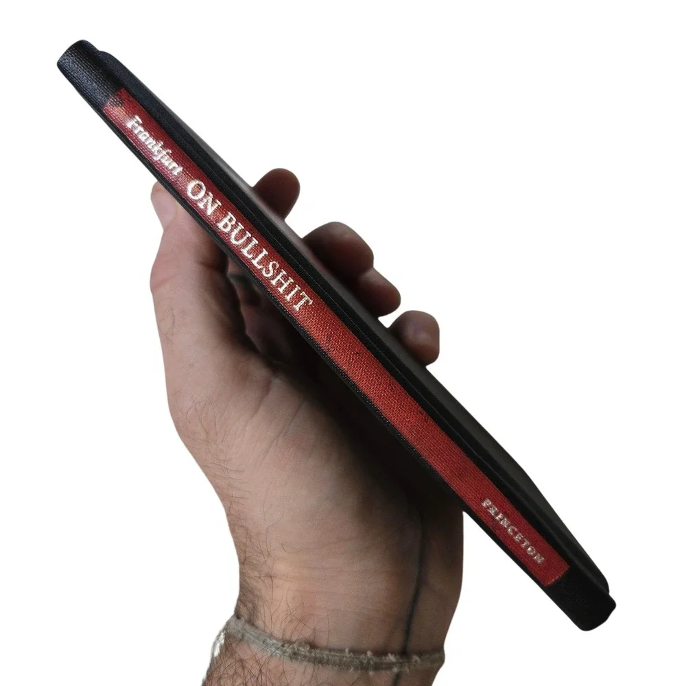 ON BULLSH*T Philosophy Essay Book Harry G‎ Frankfurt Hardcover Black Red USA EUC